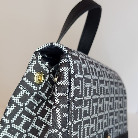 Tommy Hilfiger Large Black Jacquard Backpack with Detachable Card Holder - NWT main image 5